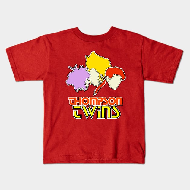 1985 Thompson Twins Kids T-Shirt by Pop Fan Shop